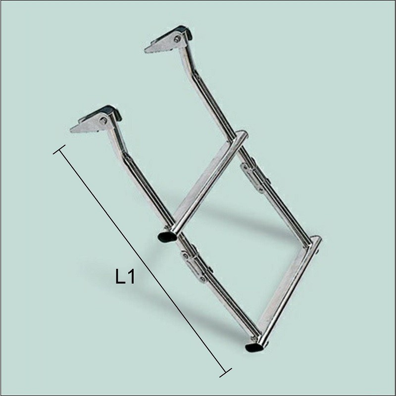Art. 141.10 Stainless steel boarding ladder adjustable on platform