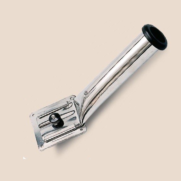 Art. 176.01A Fishing rod wallmounted with extractable fitting in 316 stainless steel.