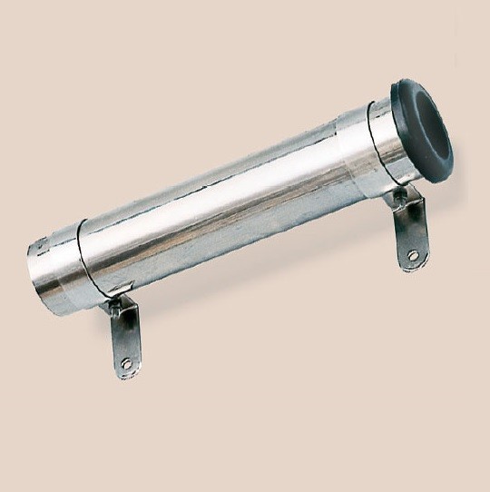 Art. 160.01 Stainless steel 316 pole holders polished with protective rubber sleeve