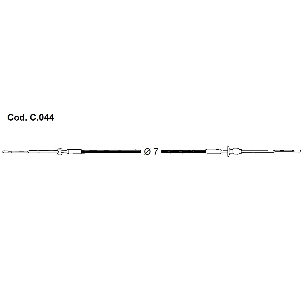 Art. C.044 Cavo telecomando standard