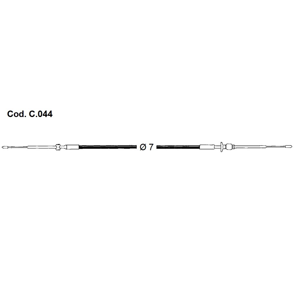 Art. C.044 Standard engine control cable