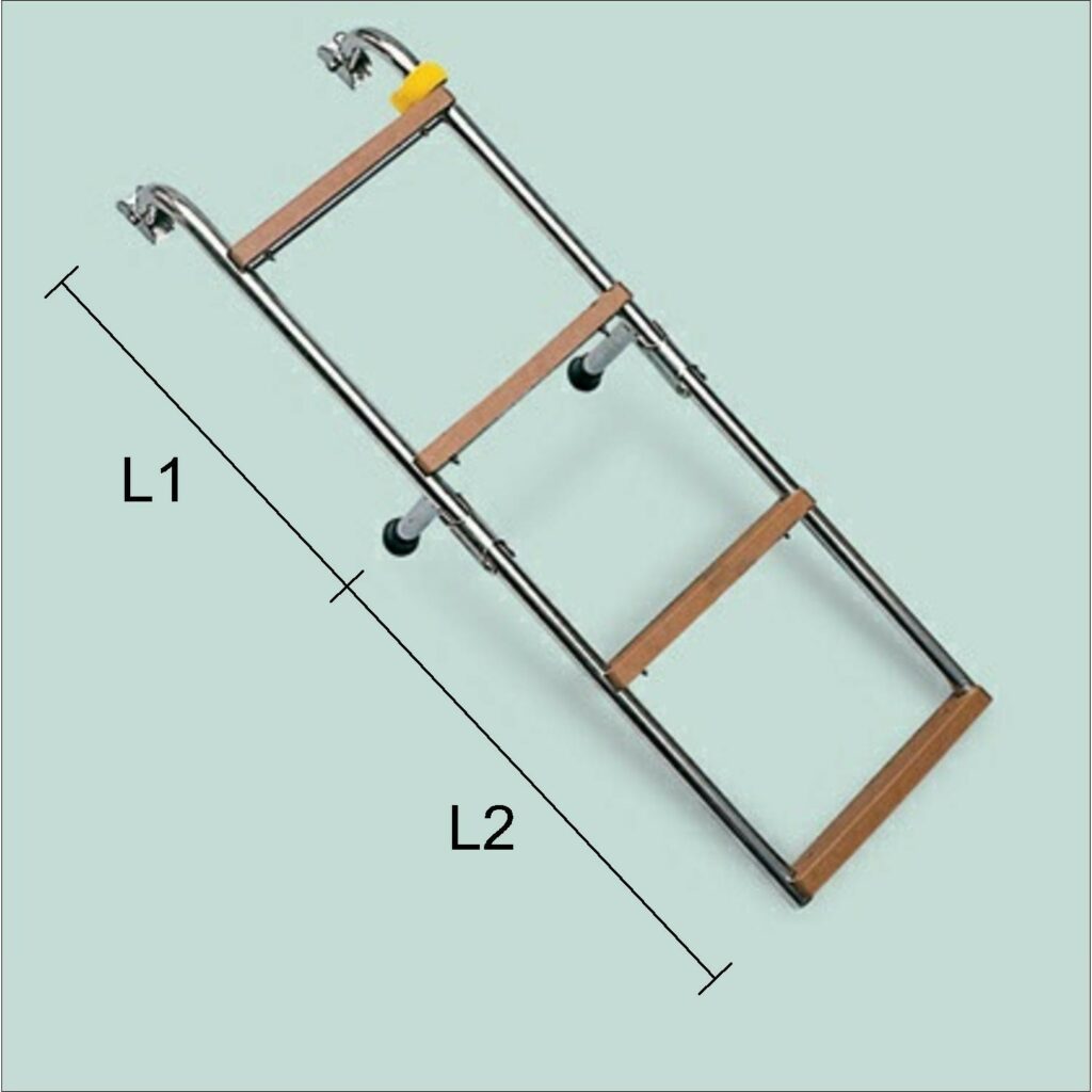 Art. 141.18 Stainless steel boarding ladder with nylon steps