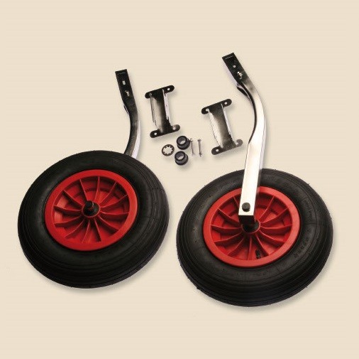Art. 334.00 Stainless steel pipe with rubber inflatable wheels