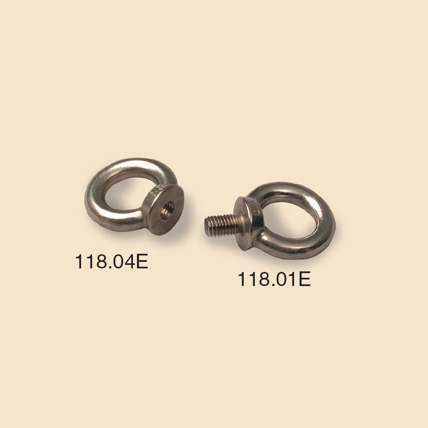 Coppia Di Bulloni A Occhio Zincati Pesanti Con Gancio Su Piastra – 12mm X 100mm