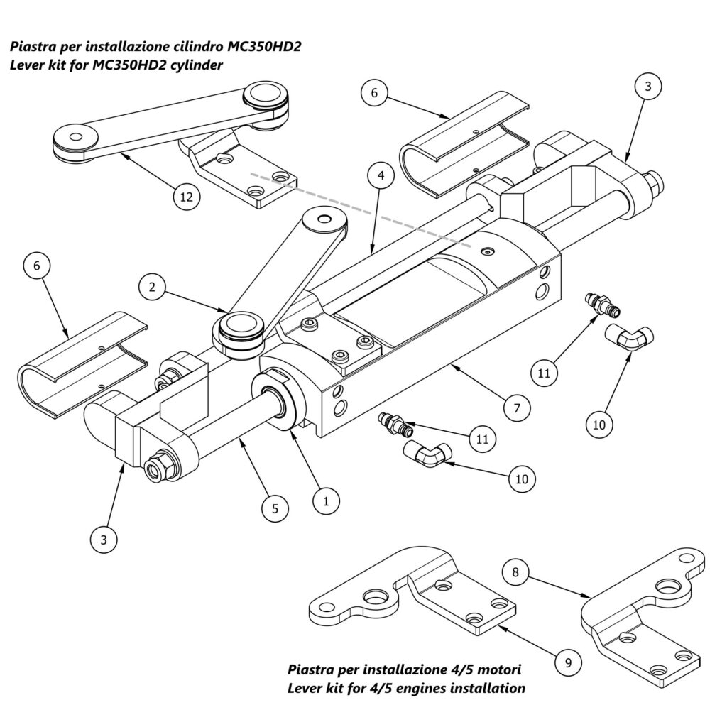 Art. 00.0004.00 Parti di ricambio Cilindro MC350HD