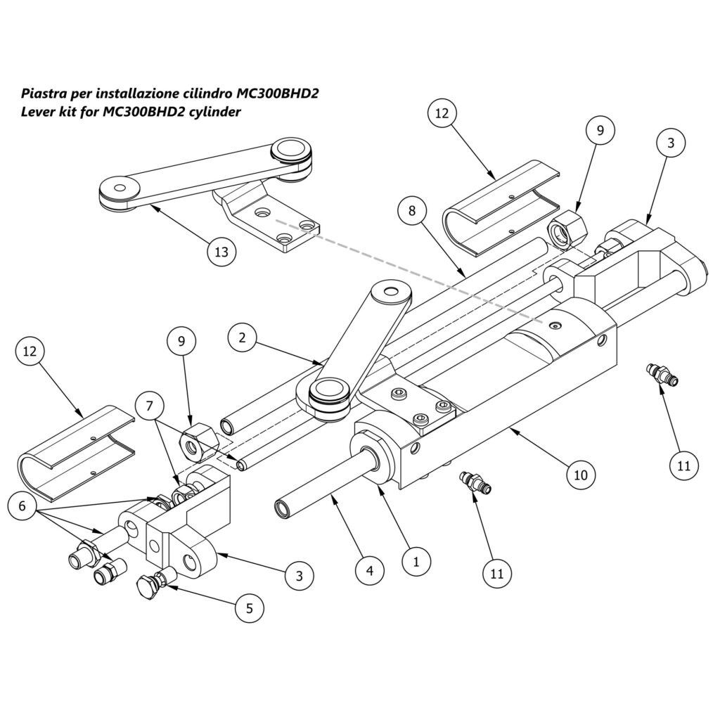 Art. 00.0005.00 MC300BHD cylinder spare parts